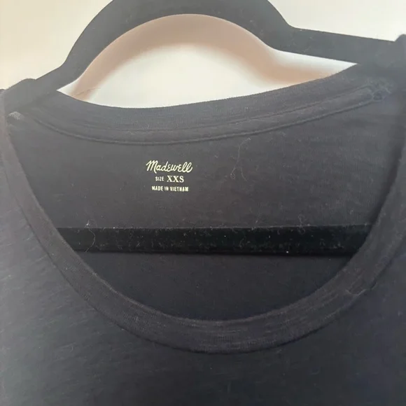 Madewell Black Muscle Tee Sleeveless Top - Picture 2 of 3